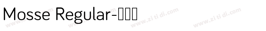 Mosse Regular字体转换